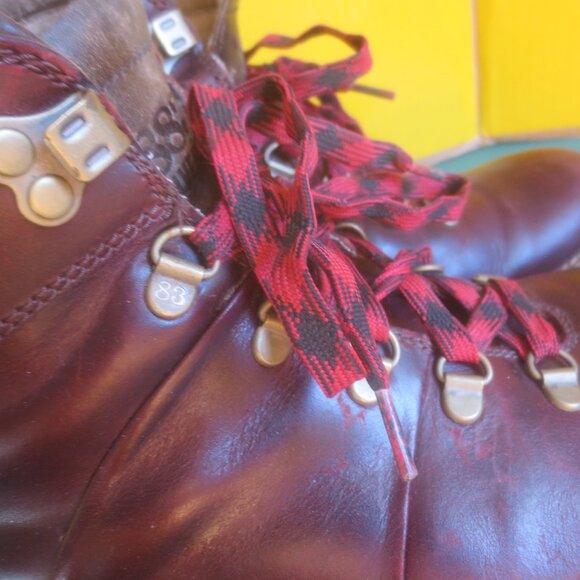 Wolverine 1883 "Bertel" Burgundy Ox Blood Leather Hiker Boots - Size 9.5 Men's. - Picture 7 of 14